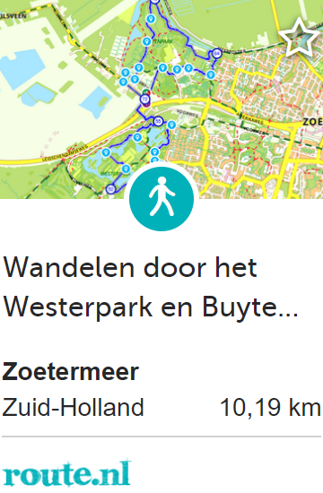 Wandelen door Westerpark en Buytenpark