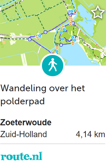 Wandeling over het polderpad