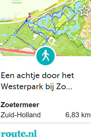 Achtje door het Westerpark in Zoetermeer