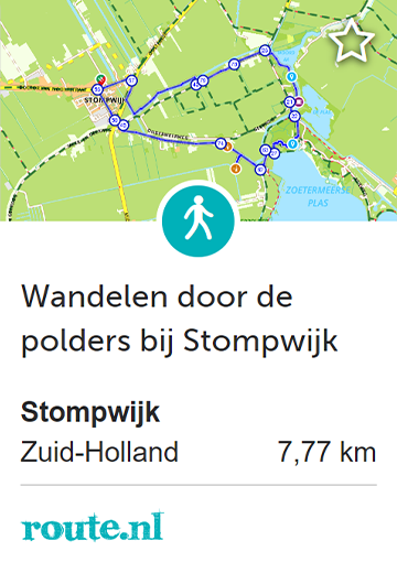 Wandelen door de polders bij Stompwijk