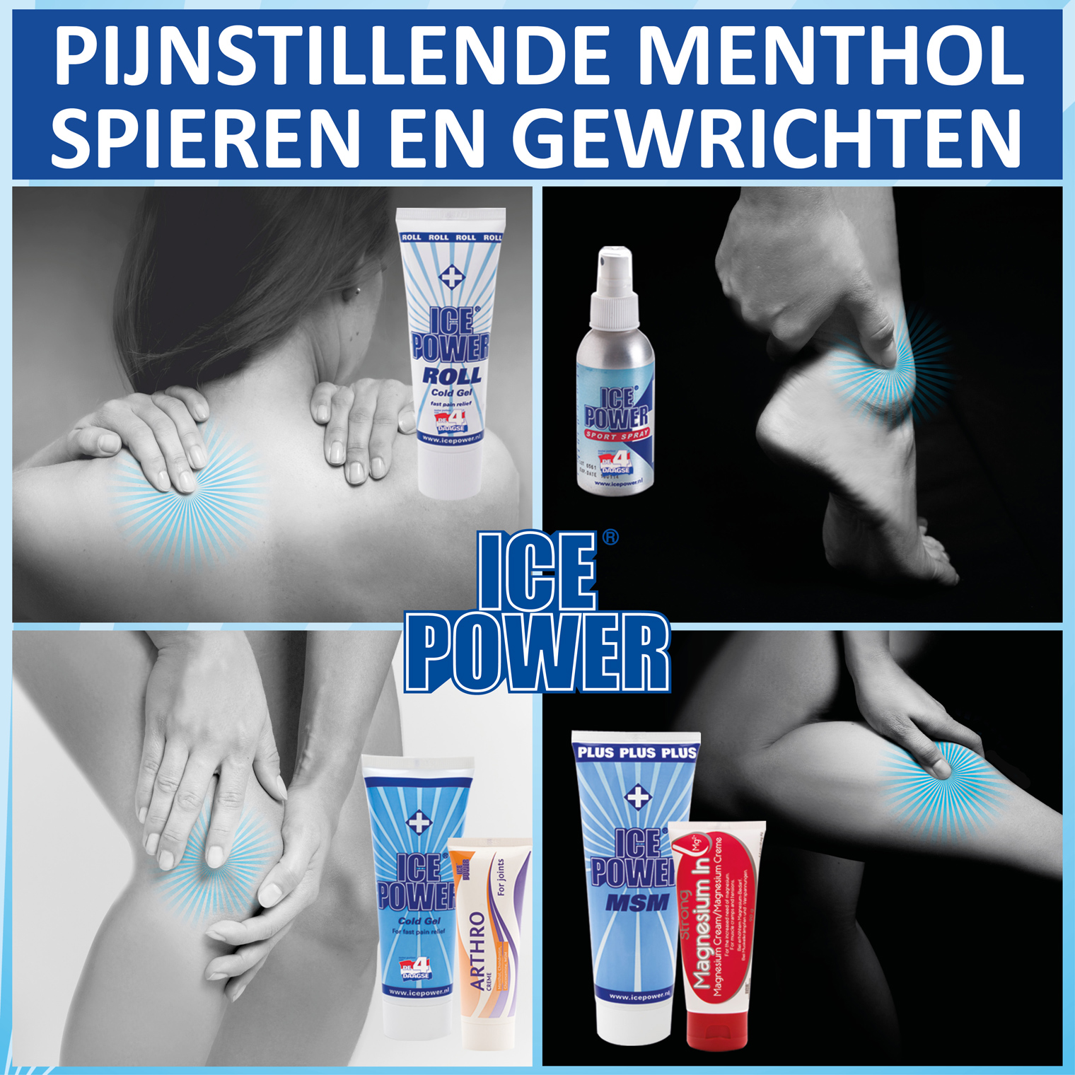 Kijk op onze website voor het Ice Power assortiment